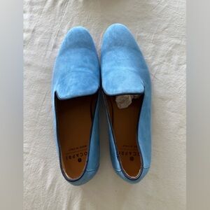 Men’s blue suede loafers. Never worn!
